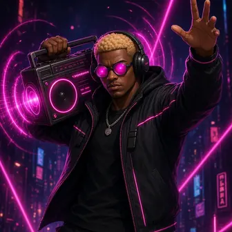 Bass Drop DJ card art