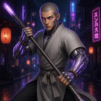 Chrome Monk card art
