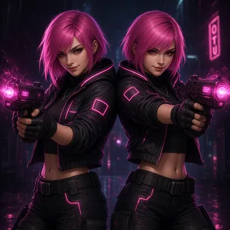 Static Twins card art
