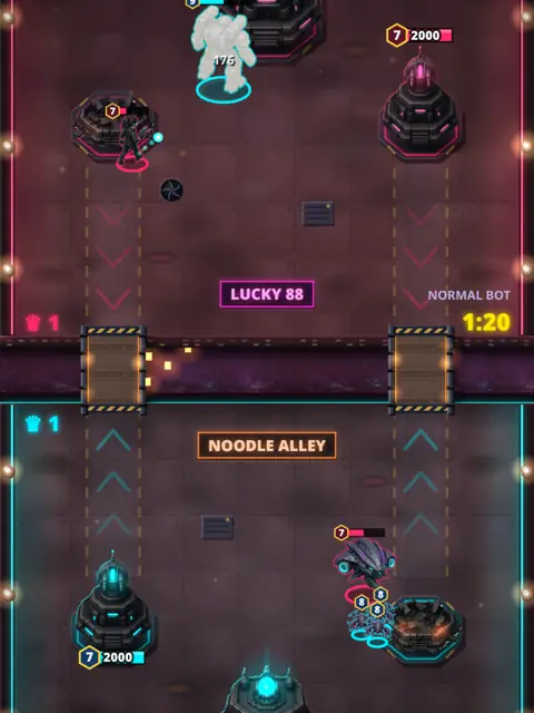 NEON MARKET arena, pre-release art